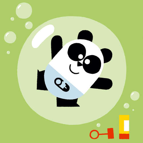 geboortekaartje panda